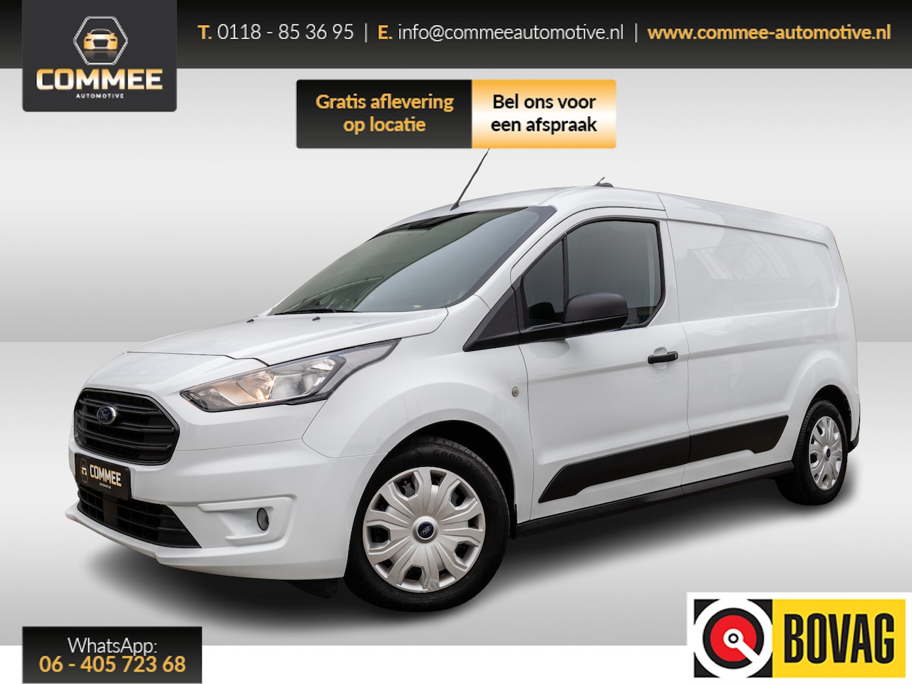 Ford Transit Connect - 1.5 EcoBlue L2 Trend CrContr I AC I Inrichting I Stoelverw. - AutoWereld.nl