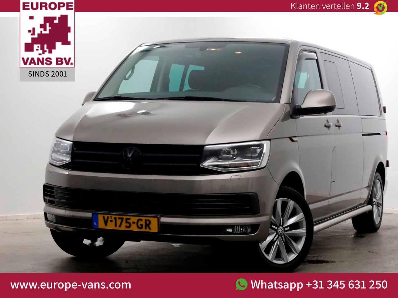 Volkswagen Transporter - T6 2.0 TDI 150pk Lang D.C. Highline LED/Navi/ACC/2x Schuifdeur 06-2017 - AutoWereld.nl