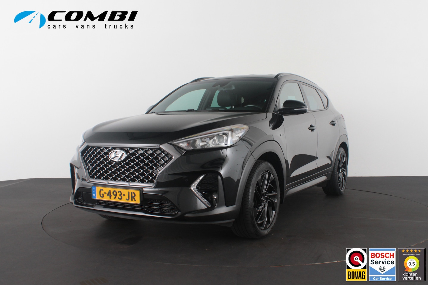 Hyundai Tucson - 1.6 T-GDI N-Line 177pk/Trekhaak/360°/Phantom Black/19inch/Automaat/All season banden... - AutoWereld.nl