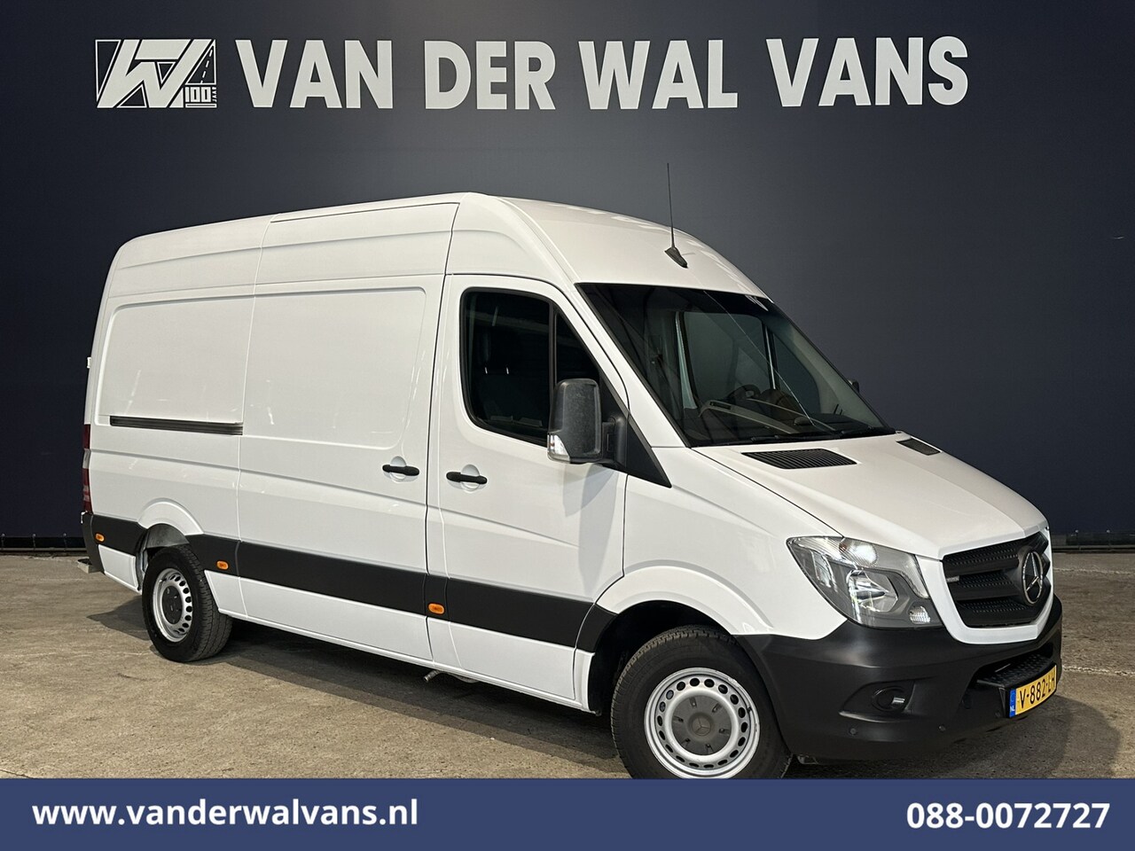 Mercedes-Benz Sprinter - 316 CDI 163pk L2H2 Euro6 Airco | 2800kg trekhaak | Navigatie | Cruisecontrol Parkeersensor - AutoWereld.nl