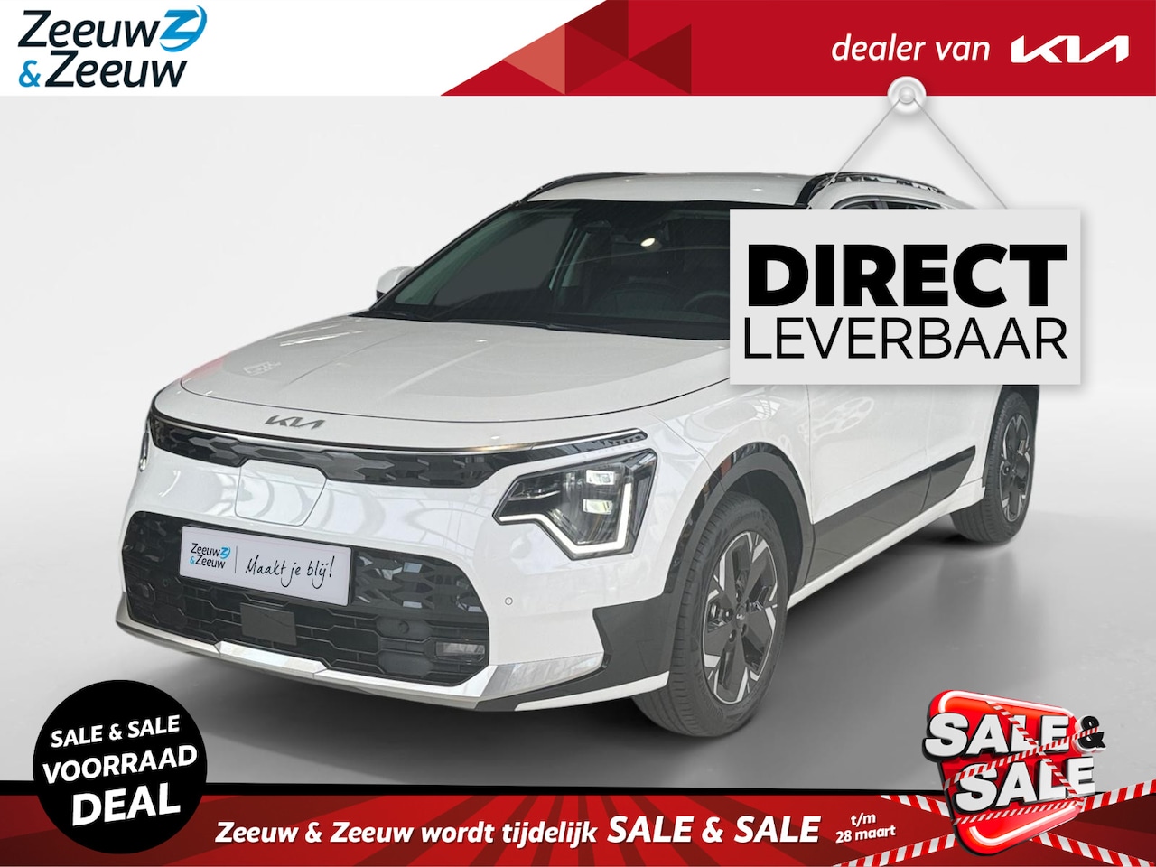 Kia Niro EV - Air 64.8 kWh 7777,- INRUILKORTING | Direct Leverbaar | Stoel en Stuurverwarming | Dodehoek - AutoWereld.nl