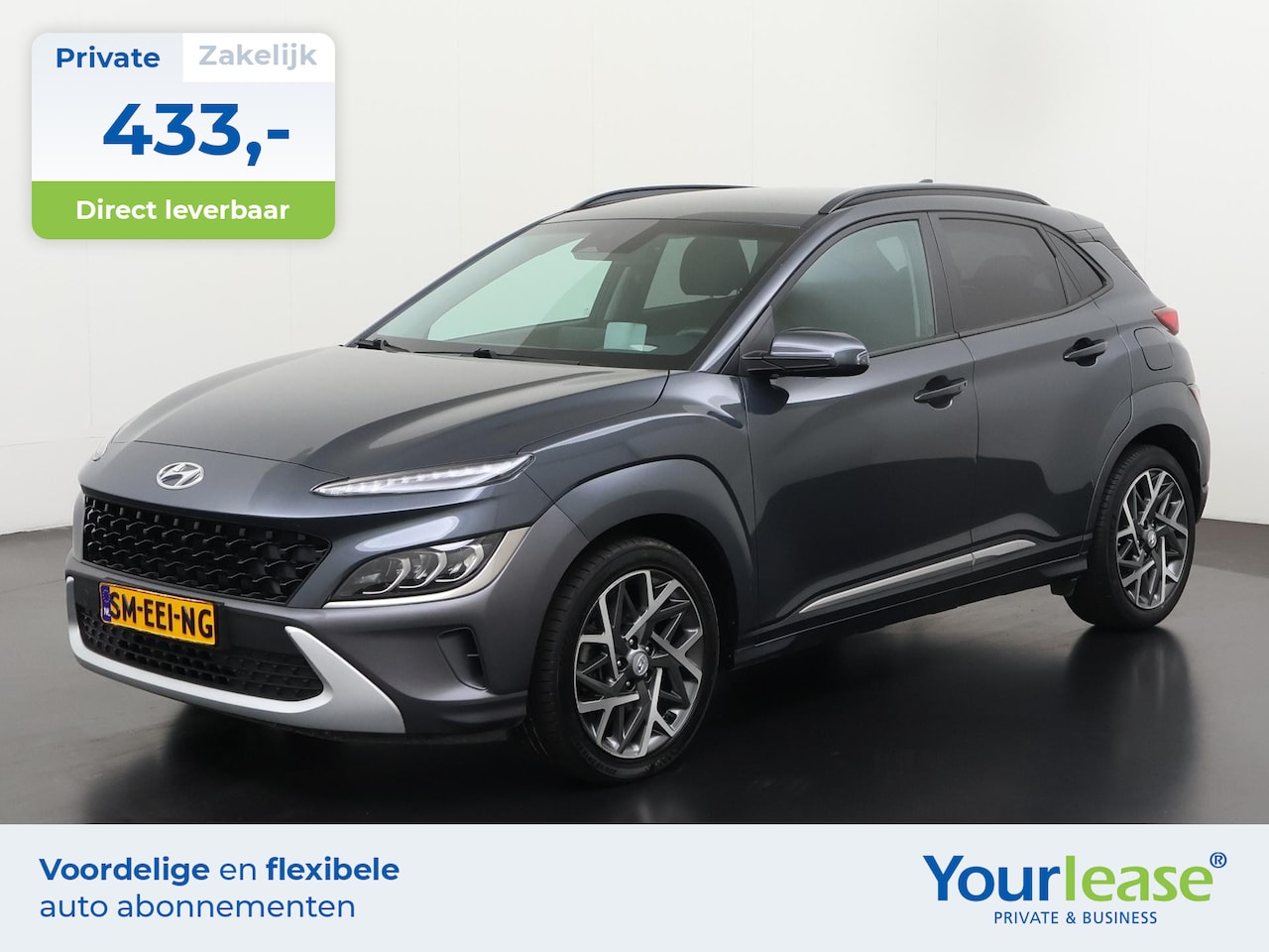 Hyundai Kona - 1.6 GDI HEV Fashion | All-in 433,- Private Lease | Direct uit voorraad - AutoWereld.nl