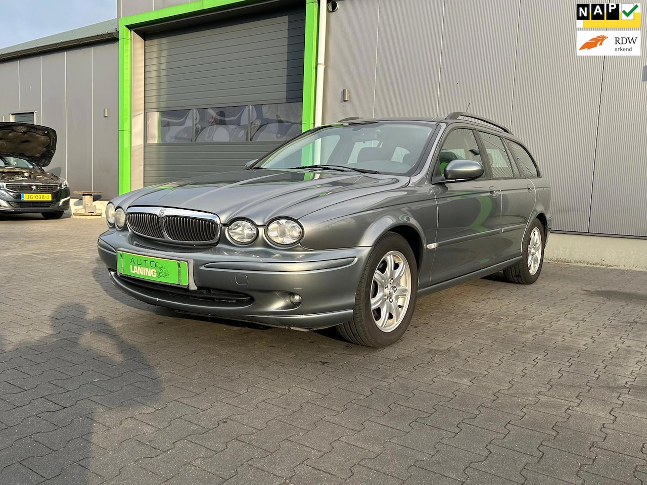 Jaguar X-type Estate - 2.0 V6 Business Edition Plus Automaat Cruise LM Velgen Rijd en schakelt perfect Airco mooi - AutoWereld.nl
