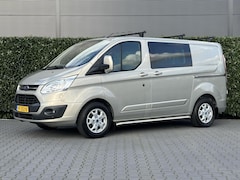 Ford Transit Custom - 270 2.2 TDCI L1H1 Limited DUBBEL CABINE, NL AUTO, NAP LOGISCH, NAVI, CRUISE, AIRCO, TREKHA