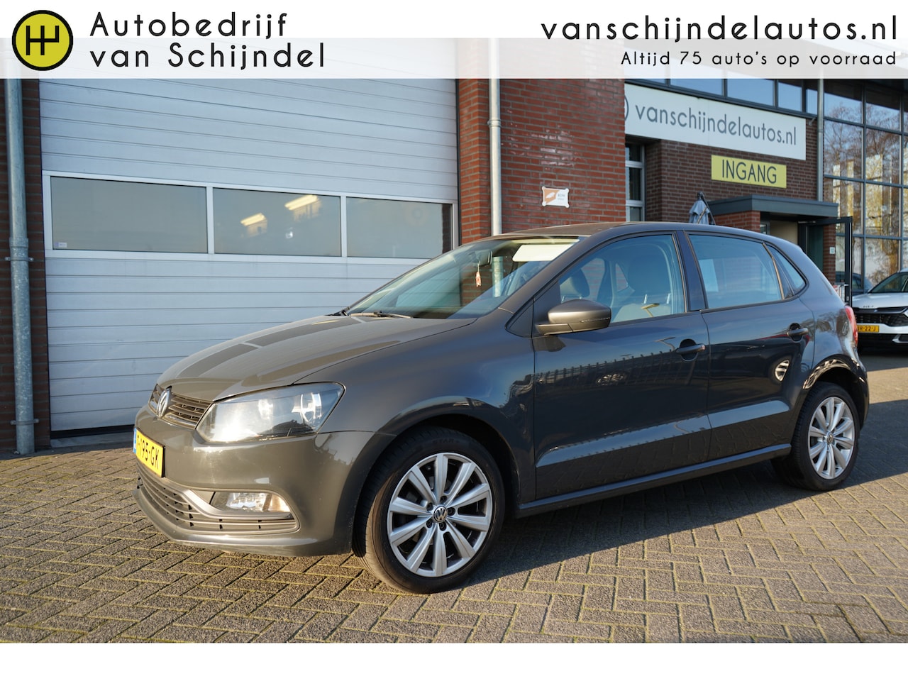 Volkswagen Polo - 1.0 EASYLINE 5 DEURS AIRCO 16INCH LMV RADIO CD AUX ELECTR.RAMEN - AutoWereld.nl