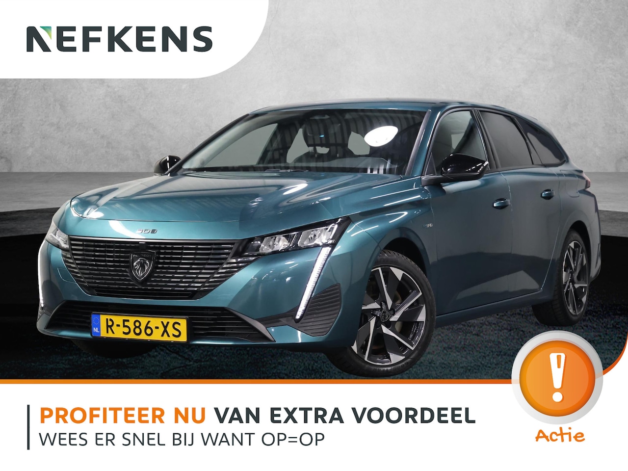 Peugeot 308 SW - 180PK HYbrid Allure Pack | 1ste eigenaar | AUTOMAAT | LEER/Stof | Stoelverwarming | Adapti - AutoWereld.nl