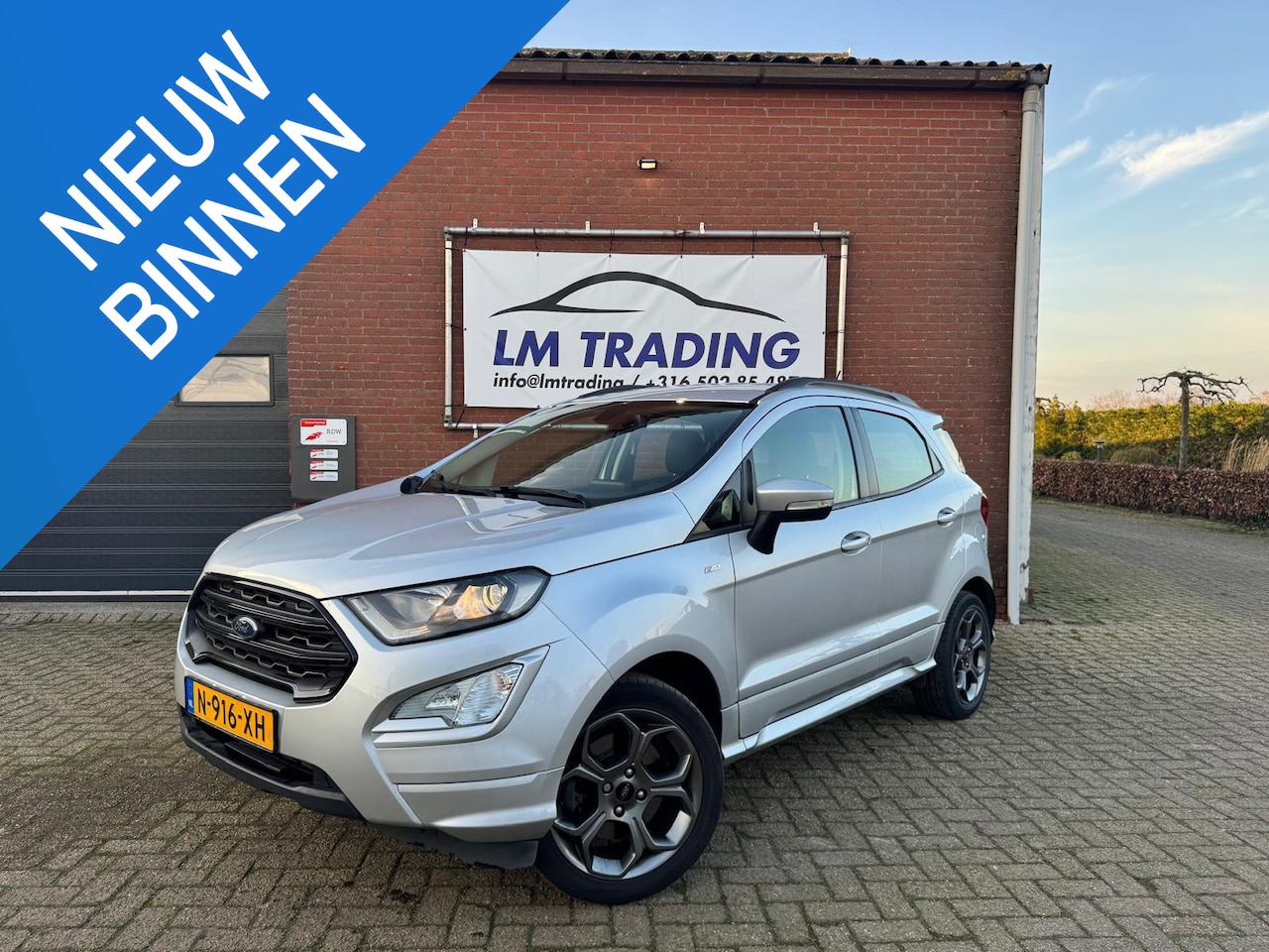 Ford EcoSport - 1.0 EcoBoost ST-Line KEYLESS LMV NAVI CRUISE TREKHAAK CLIMA 2 SLEUTELS + BOEKJES! - AutoWereld.nl