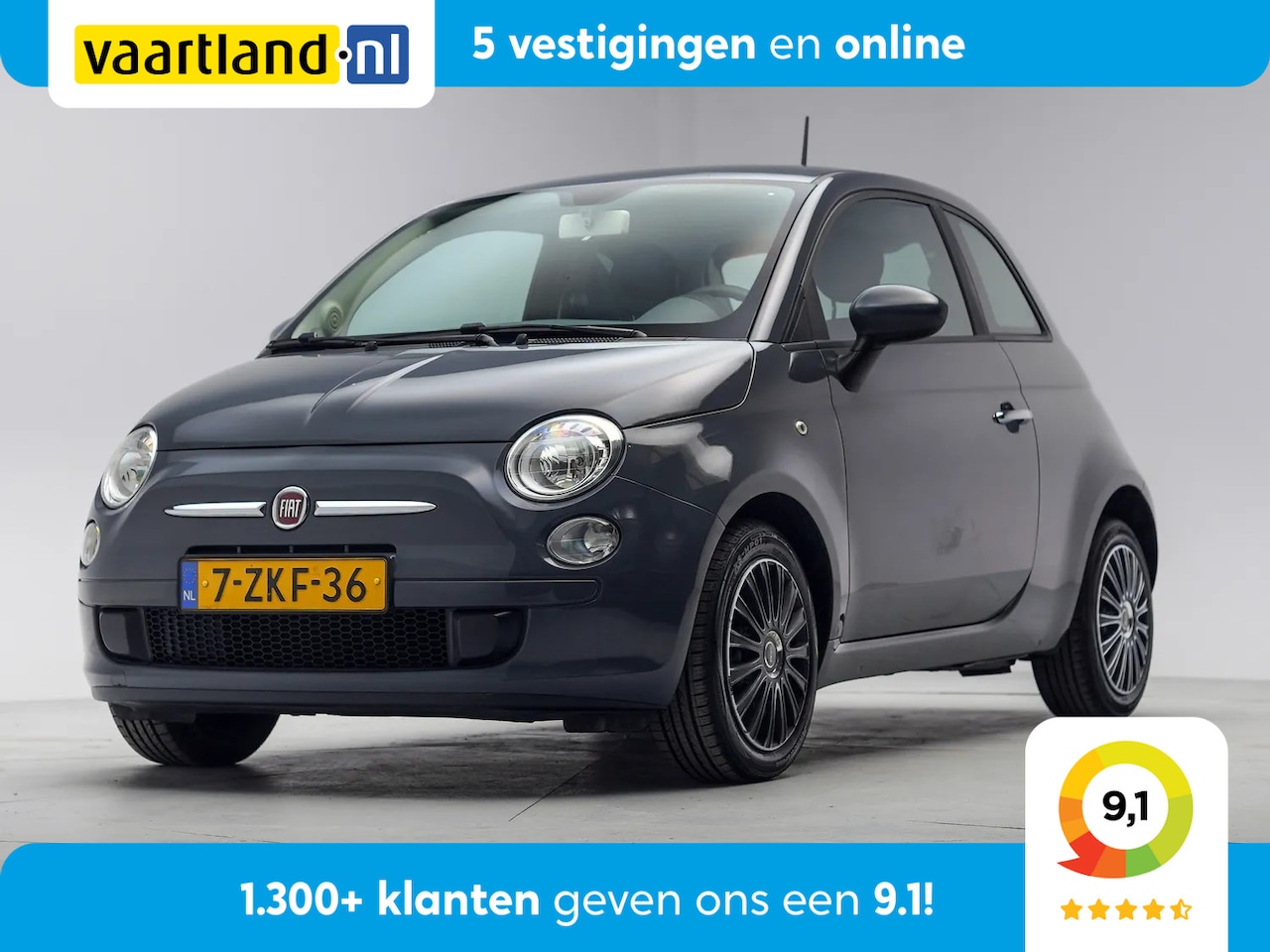 Fiat 500 - 1.0 TwinAir [ Airco Bluetooth Navi via app Isofix ] - AutoWereld.nl