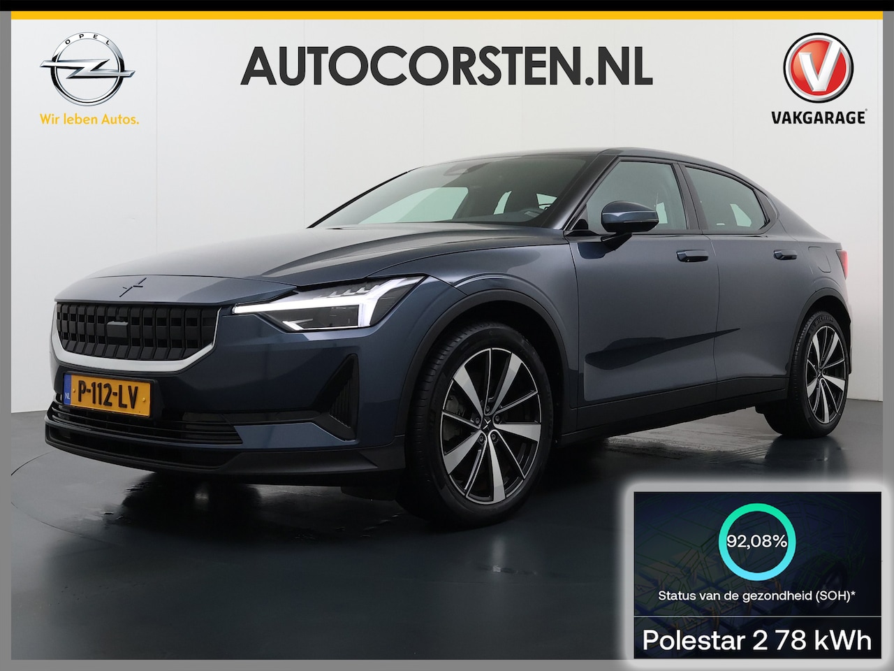 Polestar 2 - 69kWh SOH 92% Navi Ecc Camera Cruise Control Pdc Stoelverwarming Apple Carplay Android Aut - AutoWereld.nl