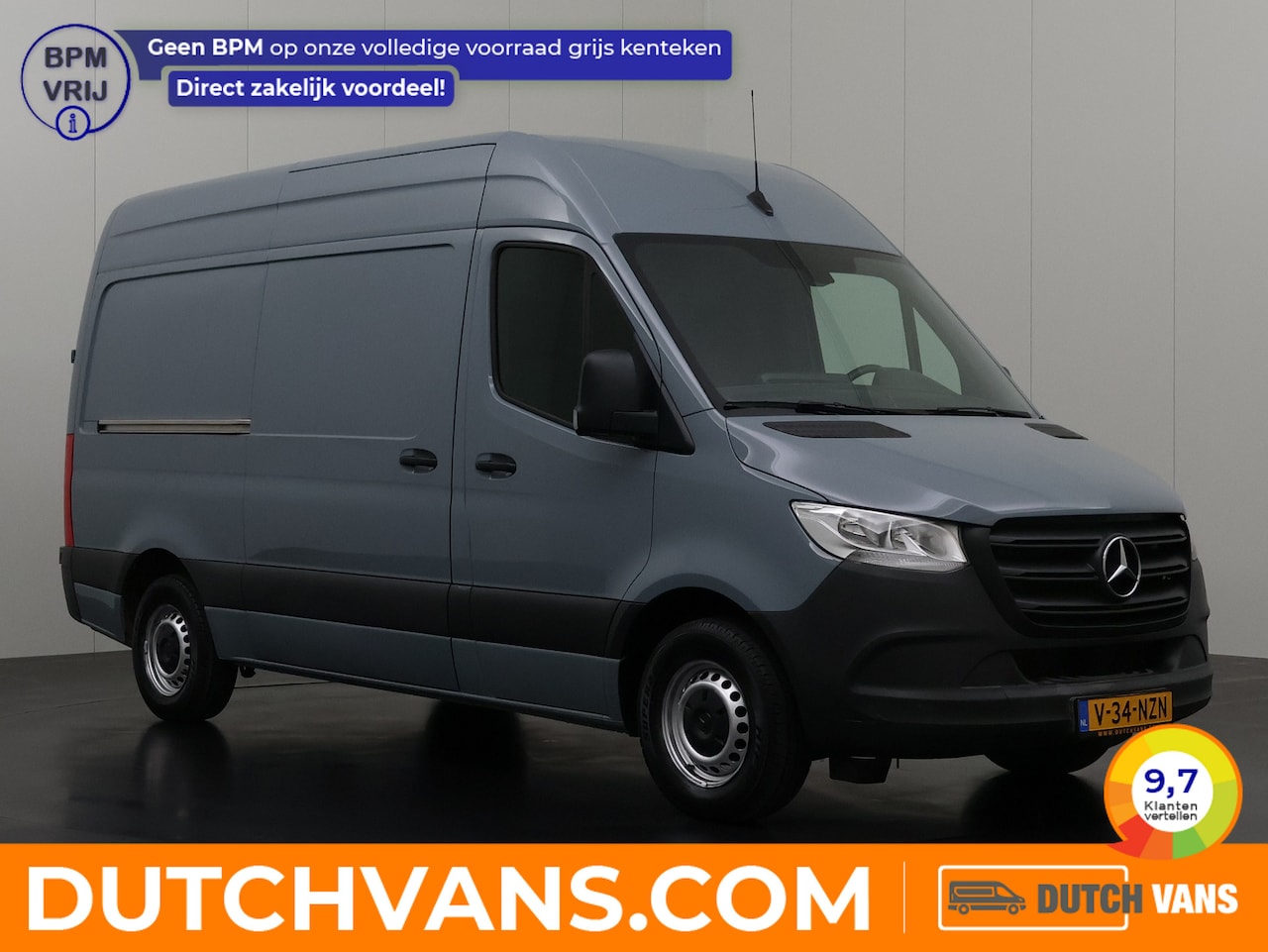 Mercedes-Benz Sprinter - L2H2 Automaat | Multimedia | Navigatie | Camera | Airco | 3-zits | Betimmering - AutoWereld.nl