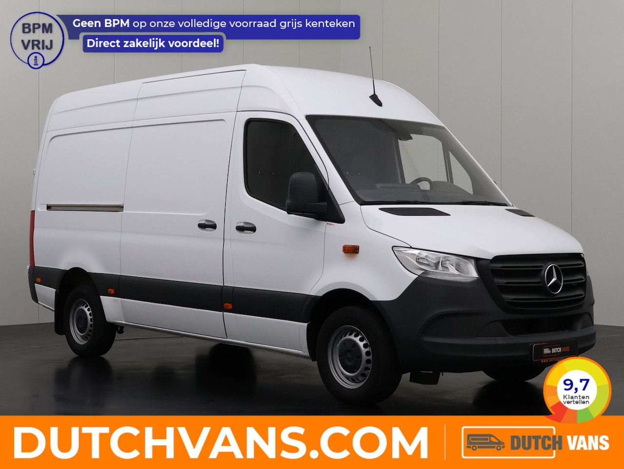 Mercedes-Benz Sprinter - 317CDi L2H2 | Leder | Navigatie | 3-zits | Airco | Betimmering | - AutoWereld.nl