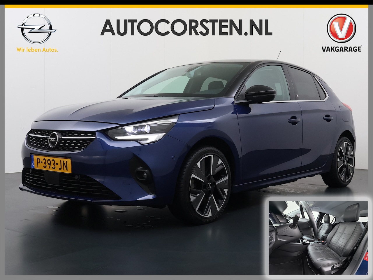 Opel Corsa-e - 50kWh Leder Navi Apple Carplay Android Auto Stoel+Stuurverwarming Cruise Control Auto e-La - AutoWereld.nl