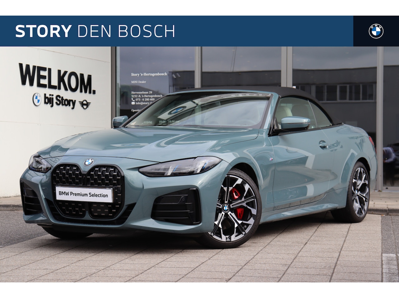 BMW 4-serie Cabrio - 420i High Executive M Sport Automaat / Air Collar / Adaptieve LED / Parking Assistant Plus - AutoWereld.nl