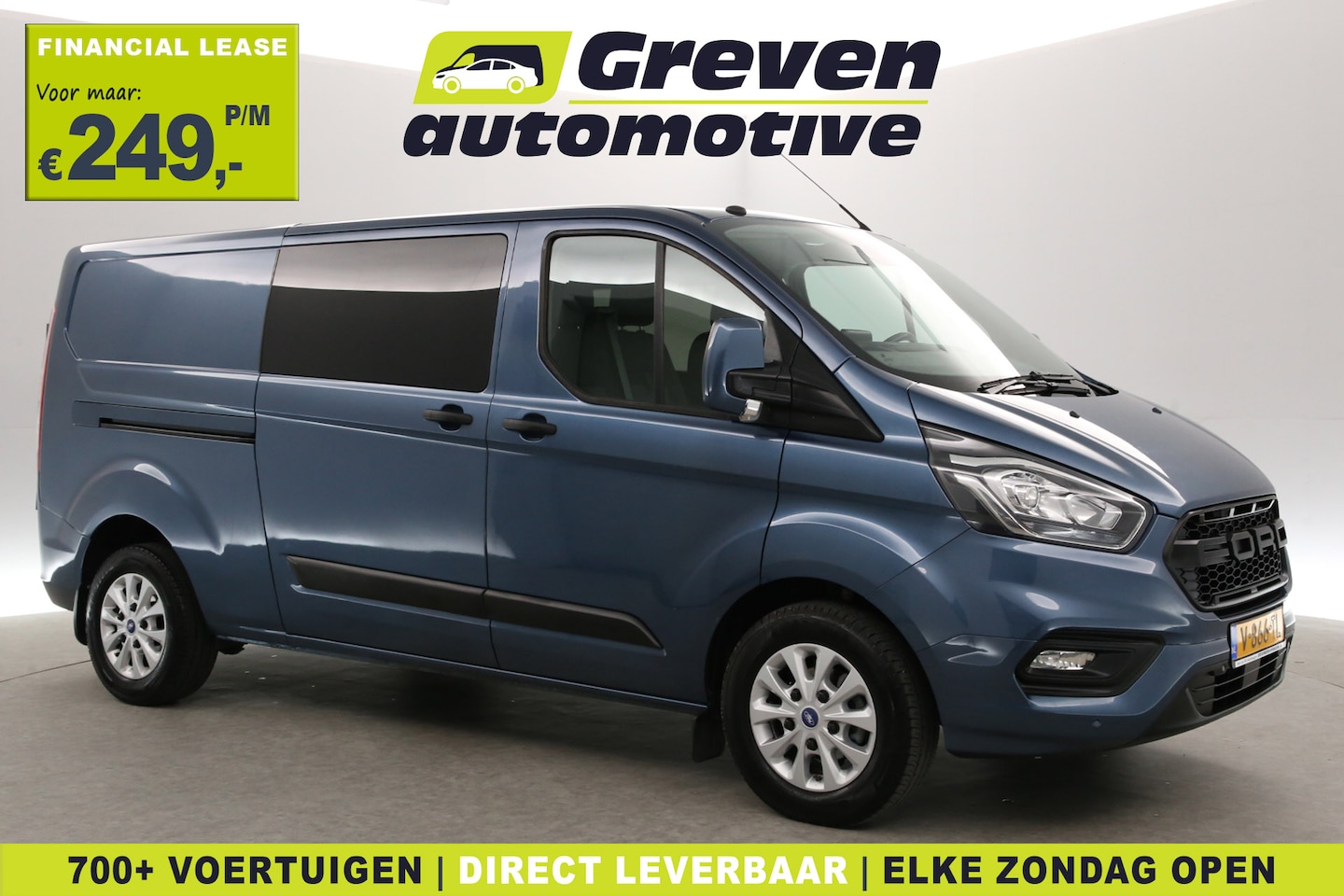 Ford Transit Custom - 2.0 TDCI L2H1 | DC | 6 Zits | Carplay | Cruise | Airco | Navi | Trekhaak | Parkeersens. - AutoWereld.nl