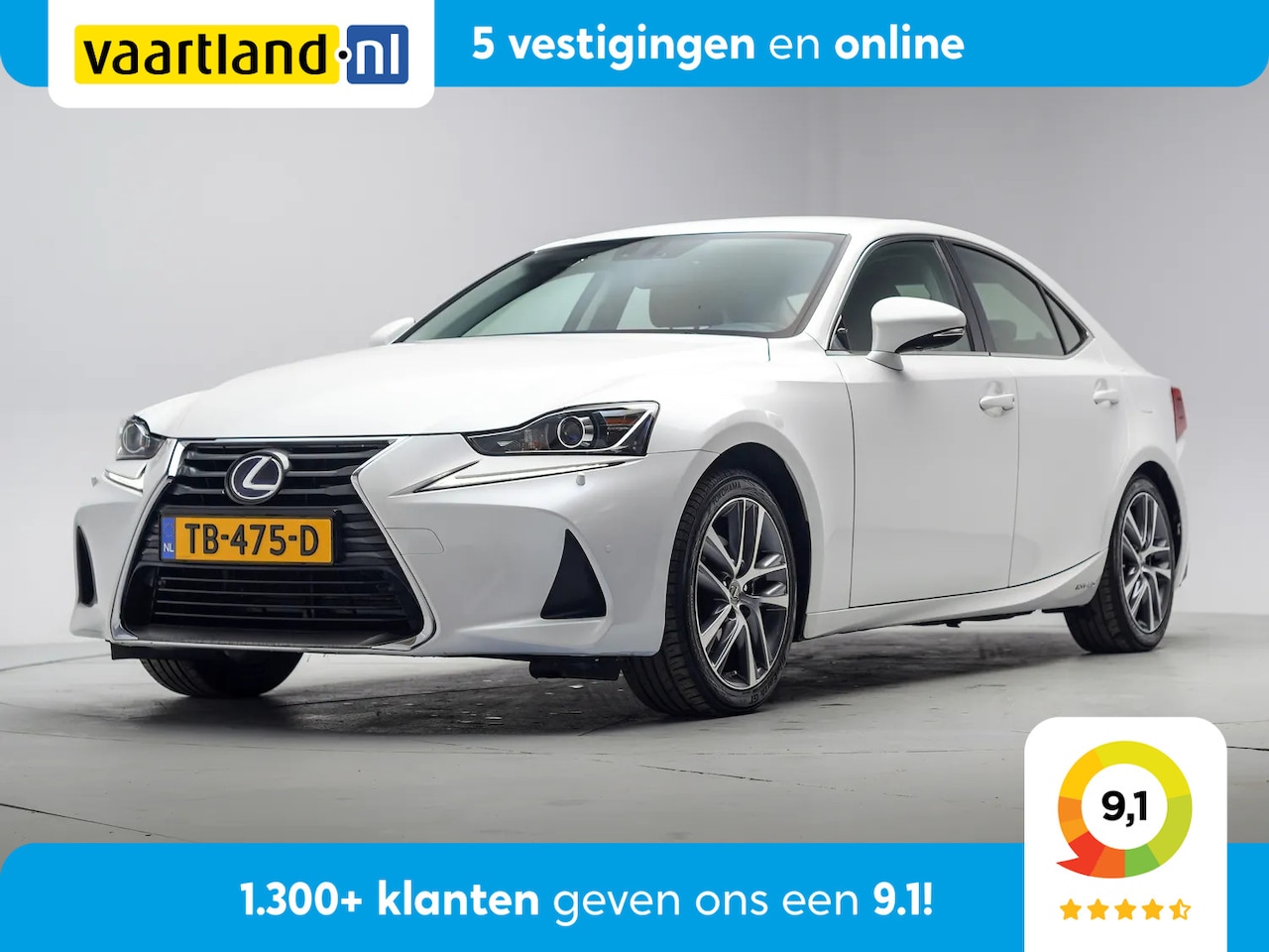 Lexus IS - 300 300h Hybrid Business Line Aut. [ LED Navi Camera Half-leder ] - AutoWereld.nl