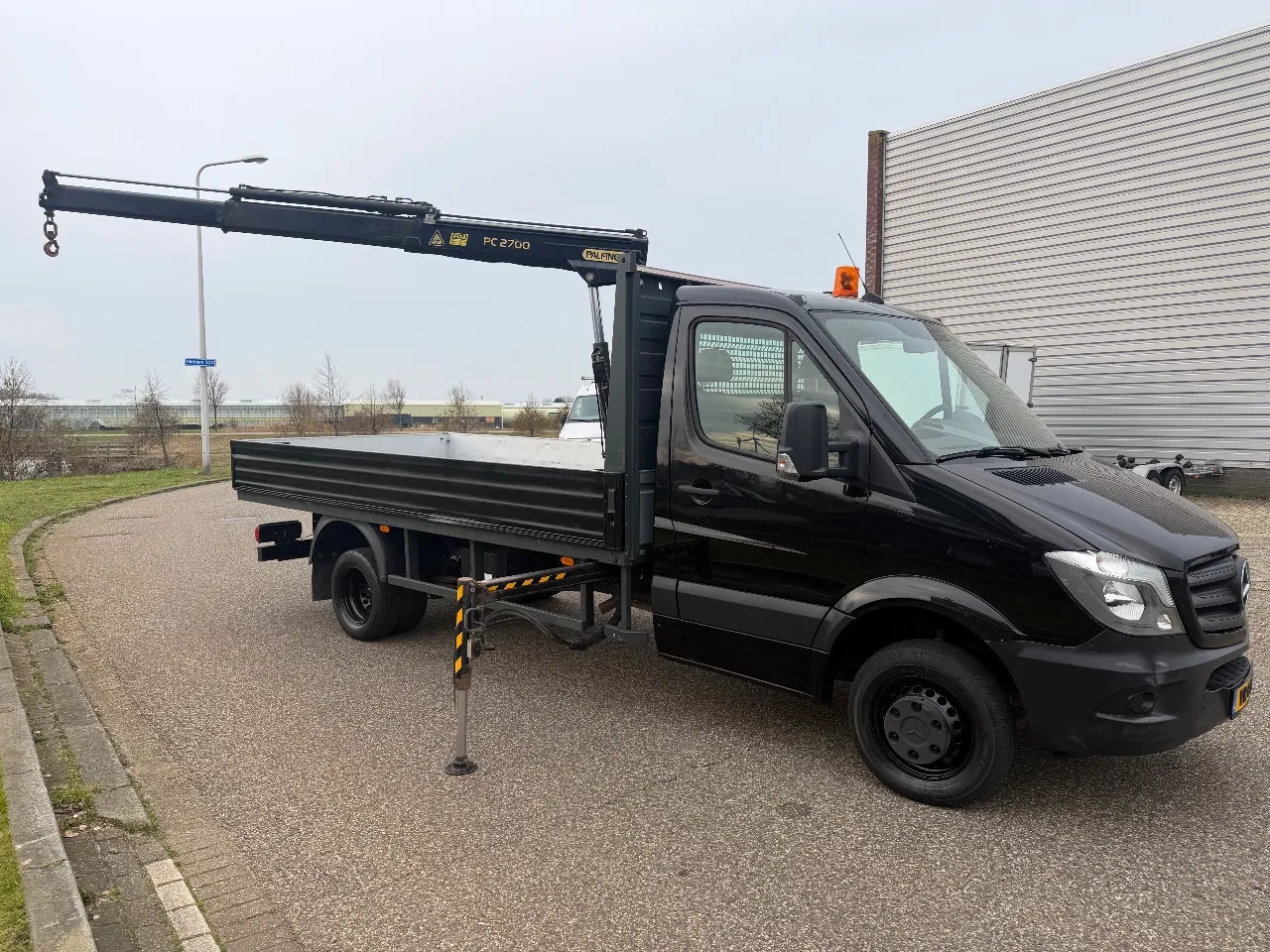 Mercedes-Benz Sprinter - 513CDI Openlaadbak + Palfinger PC2700 Kraan Airco Cruisecontrol Trekhaak EURO 6 - AutoWereld.nl