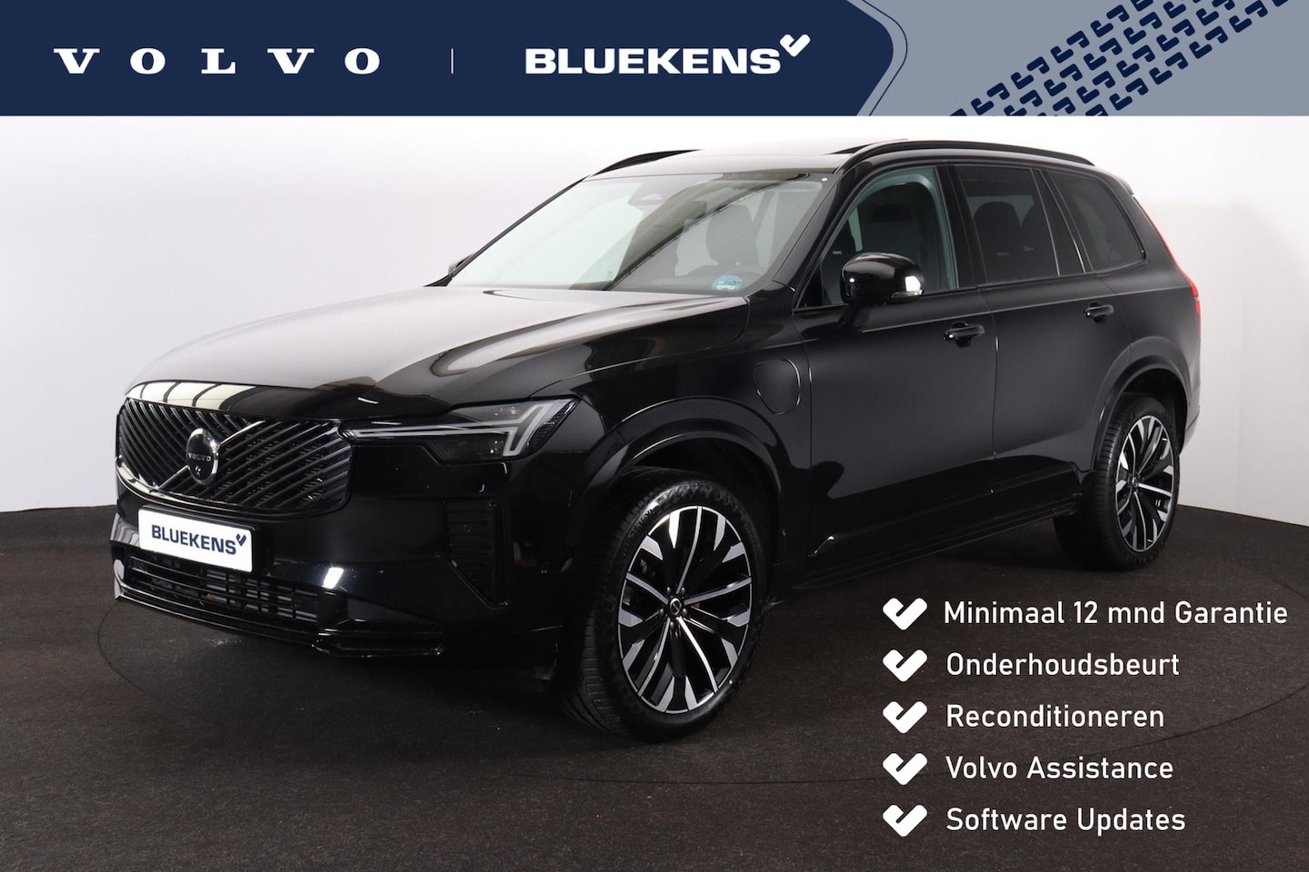 Volvo XC90 - T8 Recharge AWD Ultra Dark - Panorama/schuifdak - IntelliSafe Assist & Surround - 360º Cam - AutoWereld.nl