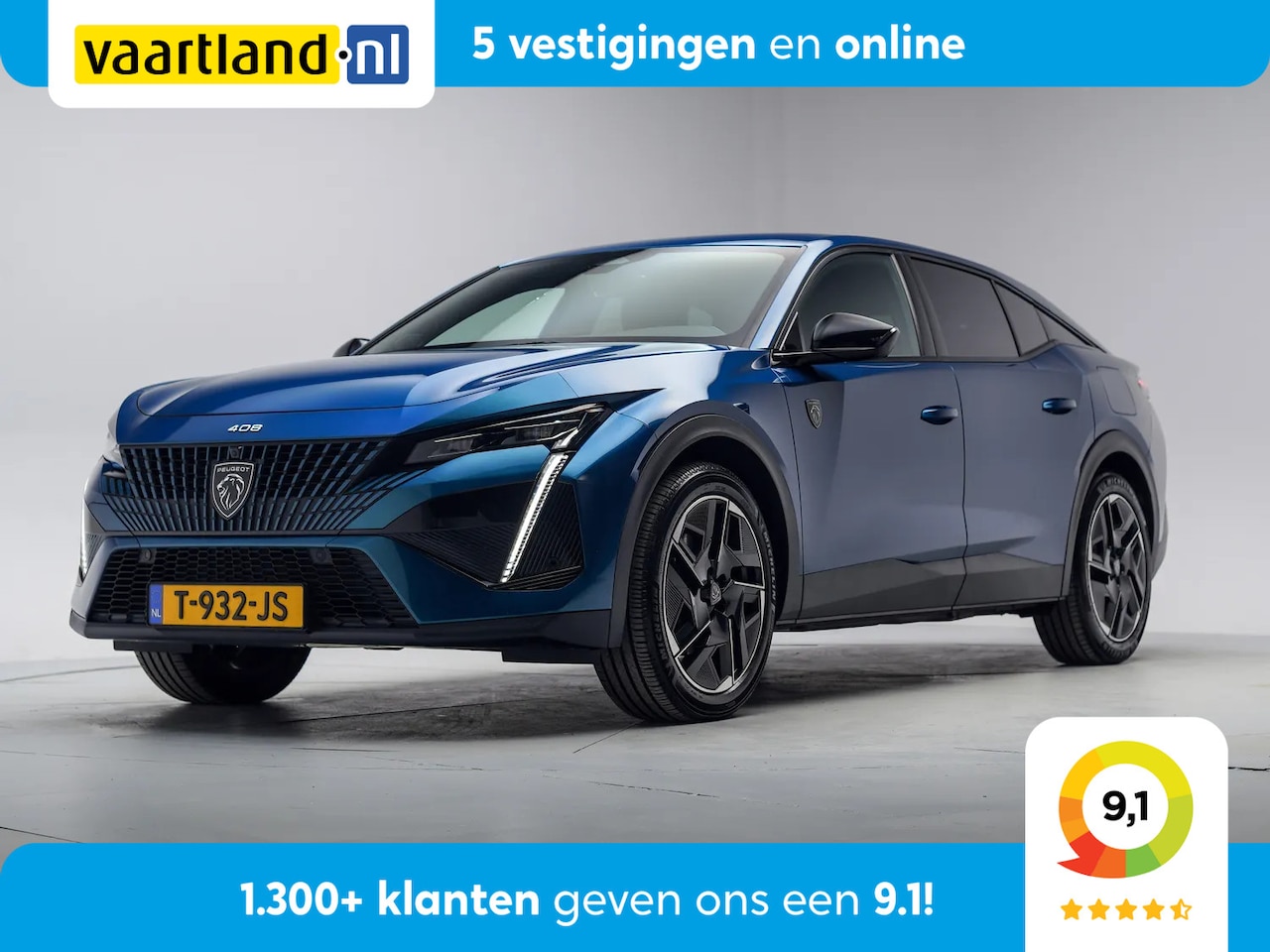 Peugeot 408 - 1.6 HYbrid GT 180 Aut. [ LED Stoelverwarming Trekhaak Adapt.cruise ] - AutoWereld.nl