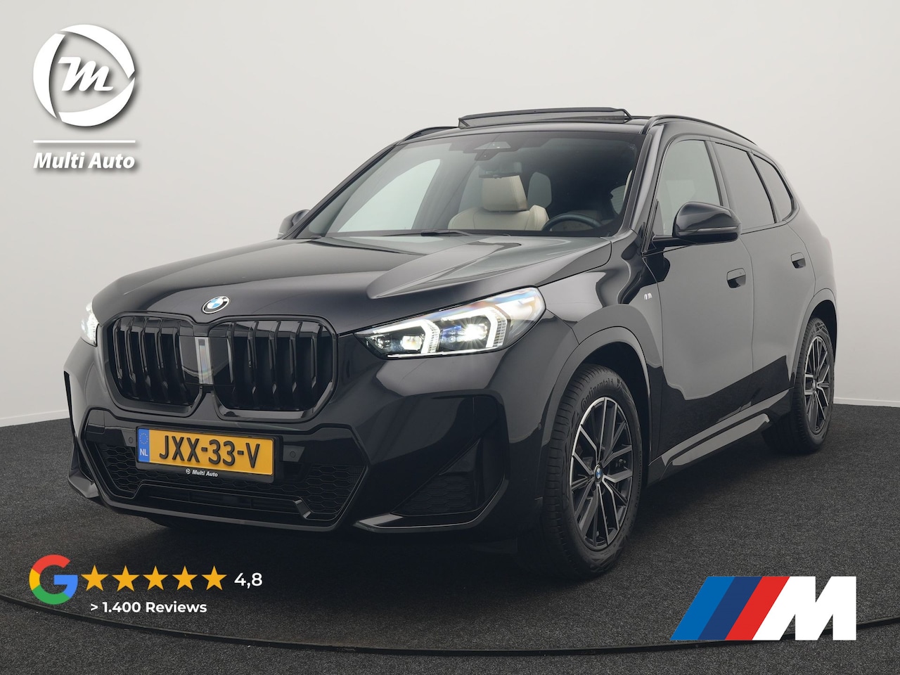 BMW X1 - sDrive20i M Sport 170pk Dealer O.H. | Panodak | Lederen Sportstoelen Verwarmd | Adaptive M - AutoWereld.nl
