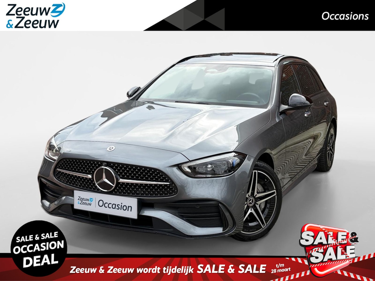 Mercedes-Benz C-klasse Estate - 300 e AMG Line | Panoramadak | Burmester Audio | El. Trekhaak | Premium Plus pakket | Head - AutoWereld.nl