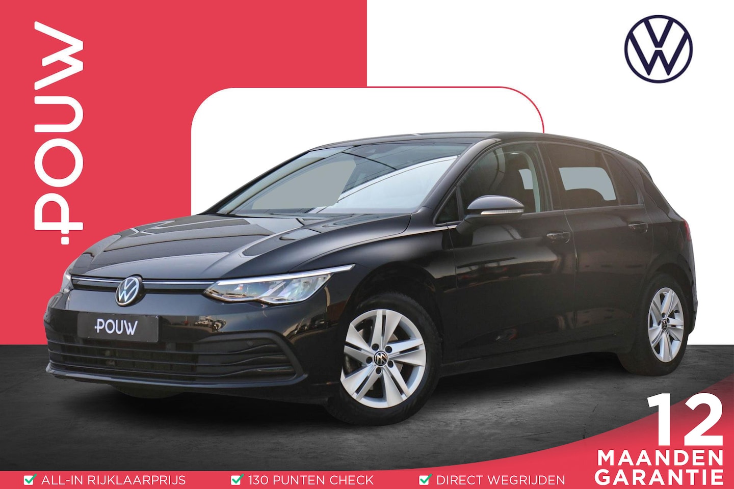 Volkswagen Golf - 1.5 TSI 130pk Life | App Connect | Getint glas |  Parkeersensoren - AutoWereld.nl