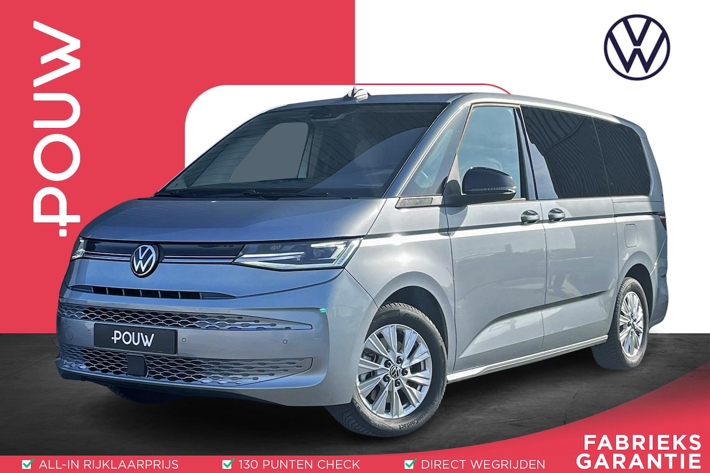 Volkswagen Multivan - 1.4 eHybrid 218pk DSG L2H1 Life | SoH 100% | Panoramadak | Trekhaak - AutoWereld.nl