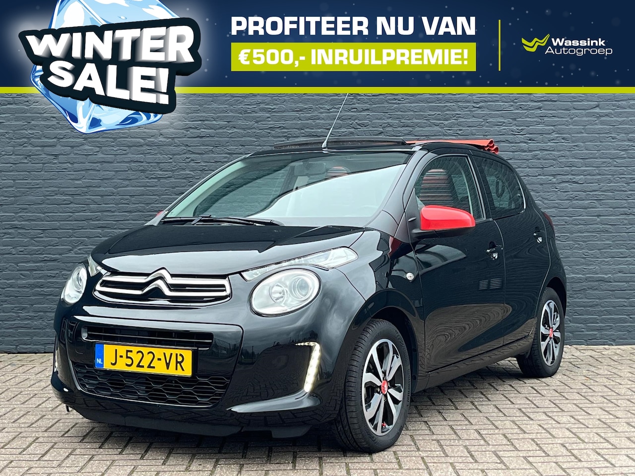 Citroën C1 - 1.0 VTi 72PK 5D Airscape Shine I WINTERSALE | Cabrio | Snelheidslimiter | Camera Achter | - AutoWereld.nl