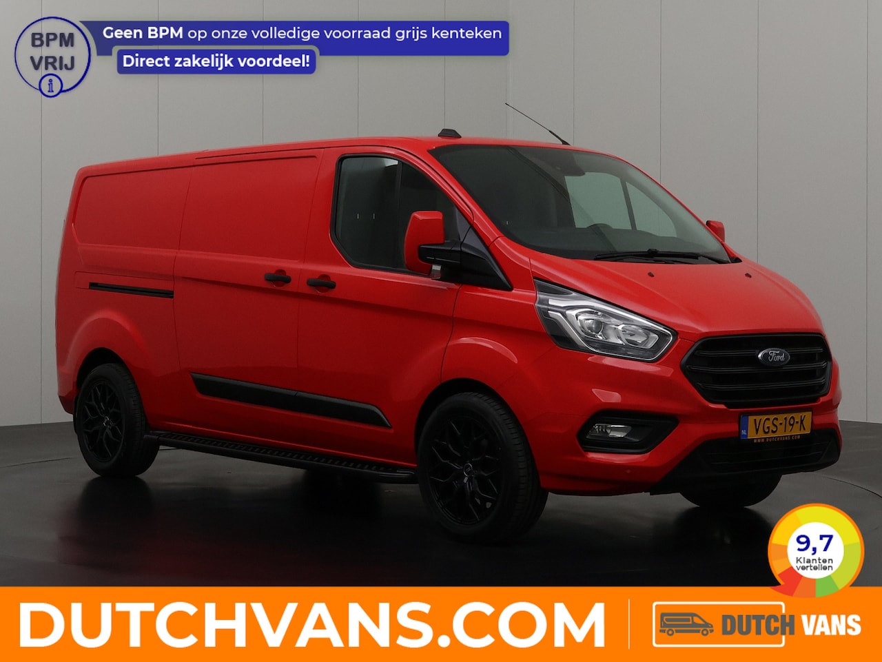 Ford Transit Custom - 2.0TDCI Lang | Euro 6 | LMV € 1900,-- meerprijs | Airco | Cruise | 3-Zits | 2800Kg Trekhaa - AutoWereld.nl