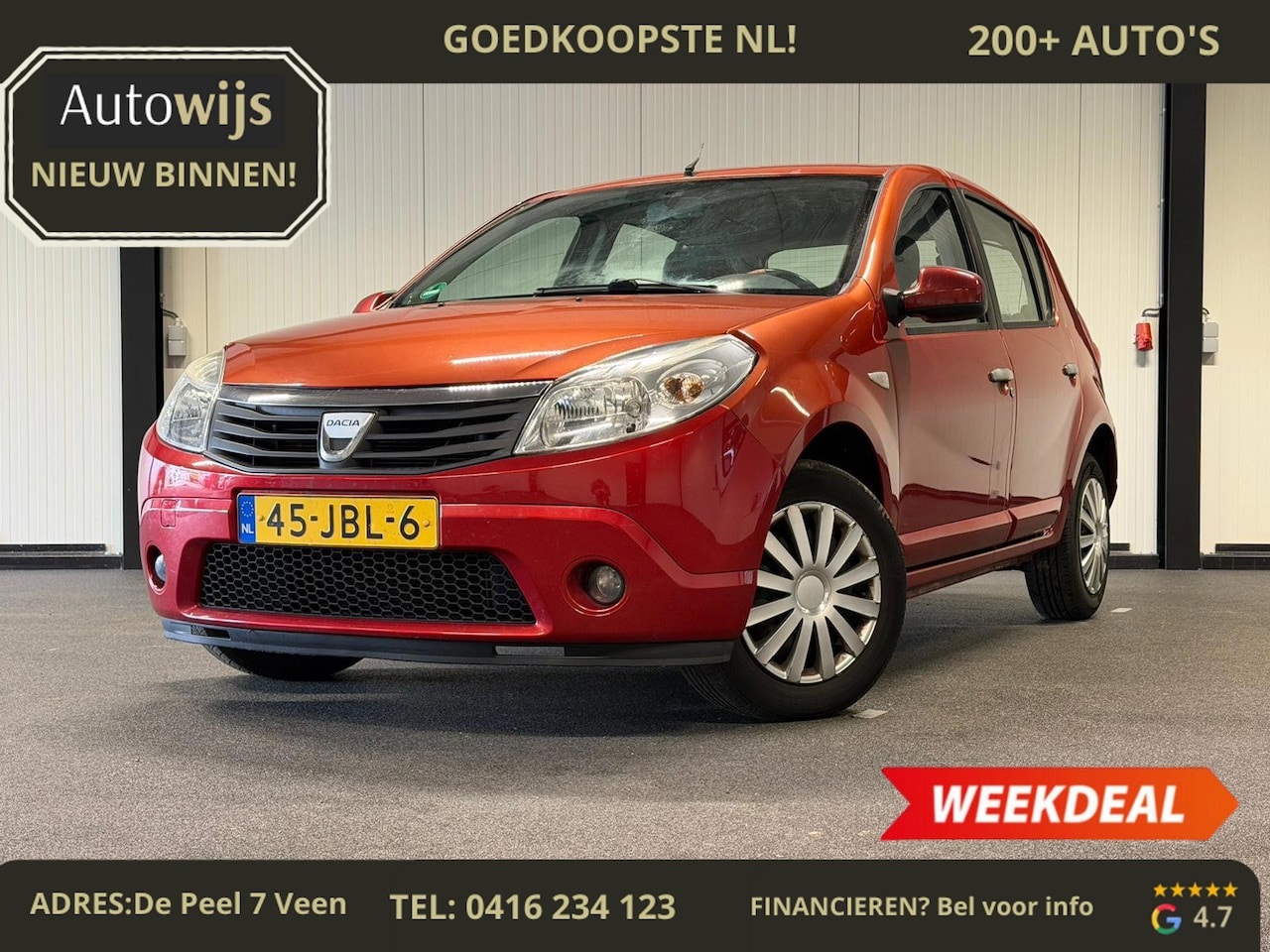 Dacia Sandero - 1.6 Lauréate|NL AUTO|5-DEU|LANGE APK! - AutoWereld.nl