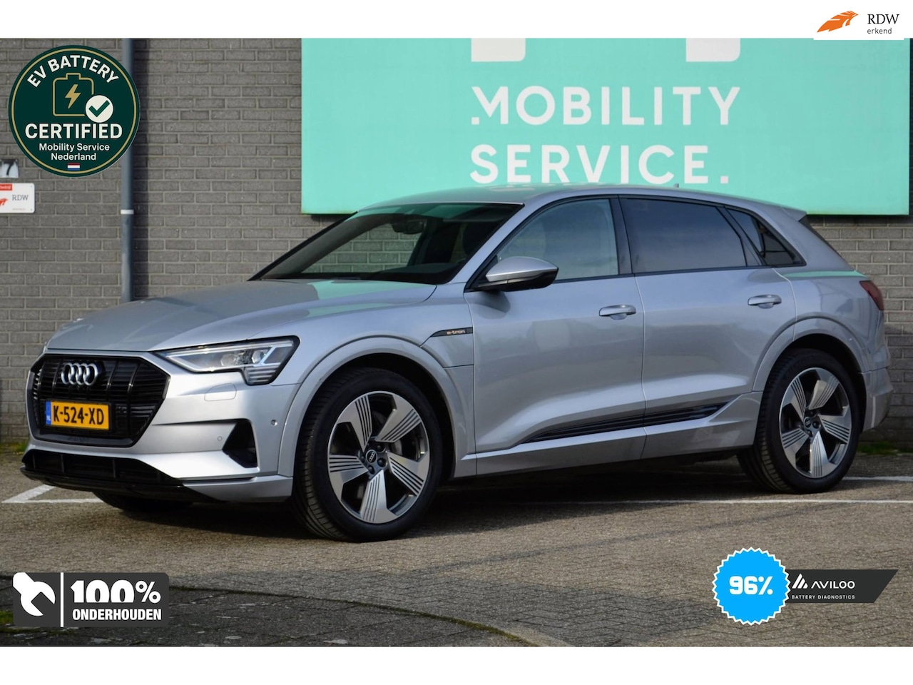 Audi e-tron - E-tron 55 quattro advanced Pro Line Plus SOH96% 95 kWh LED Leder Clima - AutoWereld.nl