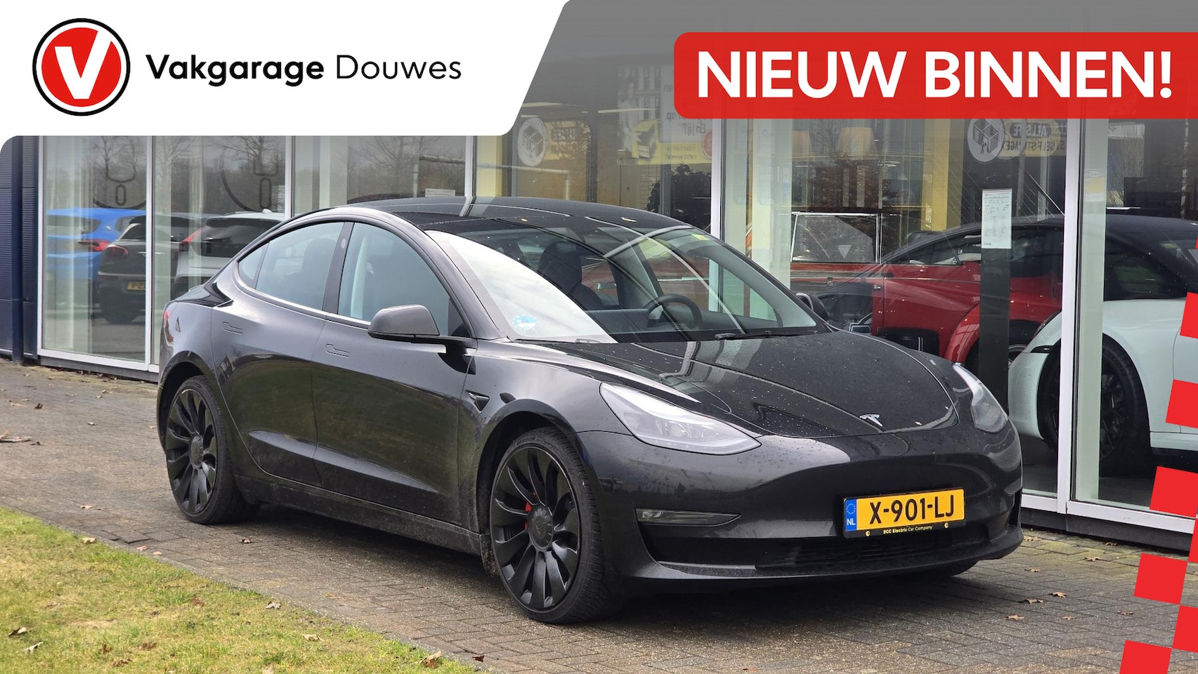 Tesla Model 3 - Performance AWD 75 kWh | BTW | Zwart leder - AutoWereld.nl