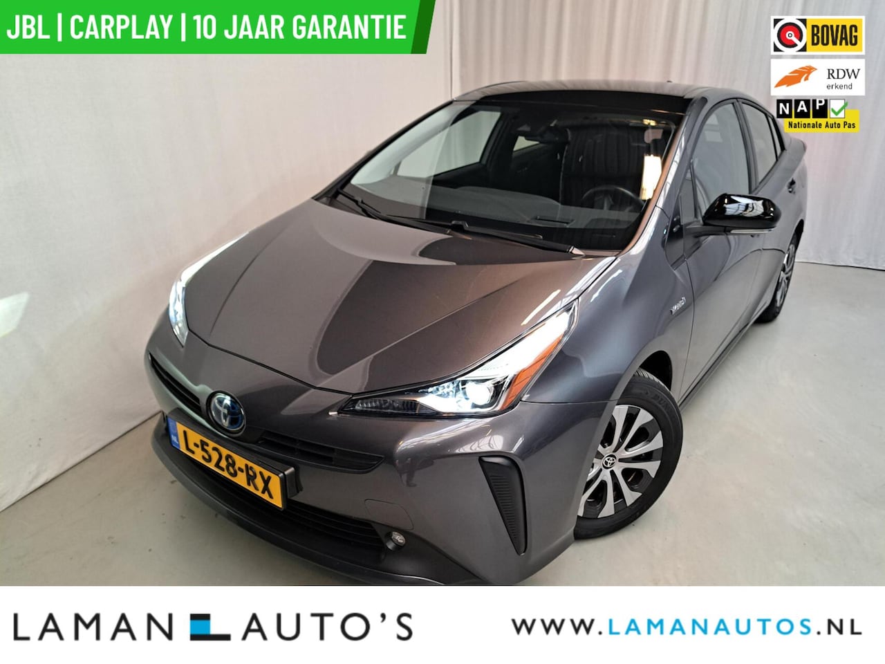 Toyota Prius - 1.8 Hybrid 122 pk Dynamic | JBL Multimedia Plus Pack CarPlay HUD ECC Navi LED ACC Camera M - AutoWereld.nl