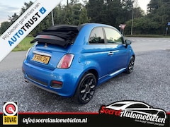 Fiat 500 C - 0.9 TwinAir Turbo cabrio 500 S bleu&ME SPORT LEER