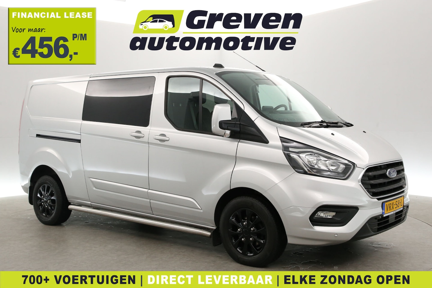 Ford Transit Custom - 2.0 TDCI L2H1 Limited | DC | 6 Zits | Airco | Cruise | Carplay | Trekhaak | Navi | Parkeer - AutoWereld.nl
