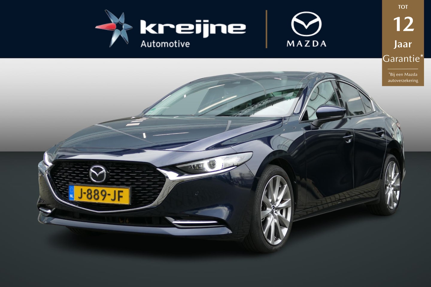 Mazda 3 - 2.0 e-SkyActiv-X M Hybrid 180 Luxury | I-ACTIV Pakket | Trekhaak | Wit leer pakket | Rijkl - AutoWereld.nl