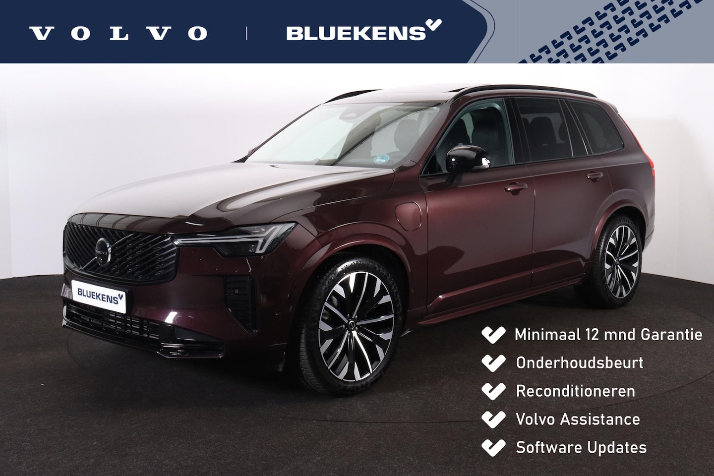 Volvo XC90 - T8 Recharge AWD Ultra Dark - Luchtvering - Panorama/schuifdak - IntelliSafe Assist & Surro - AutoWereld.nl