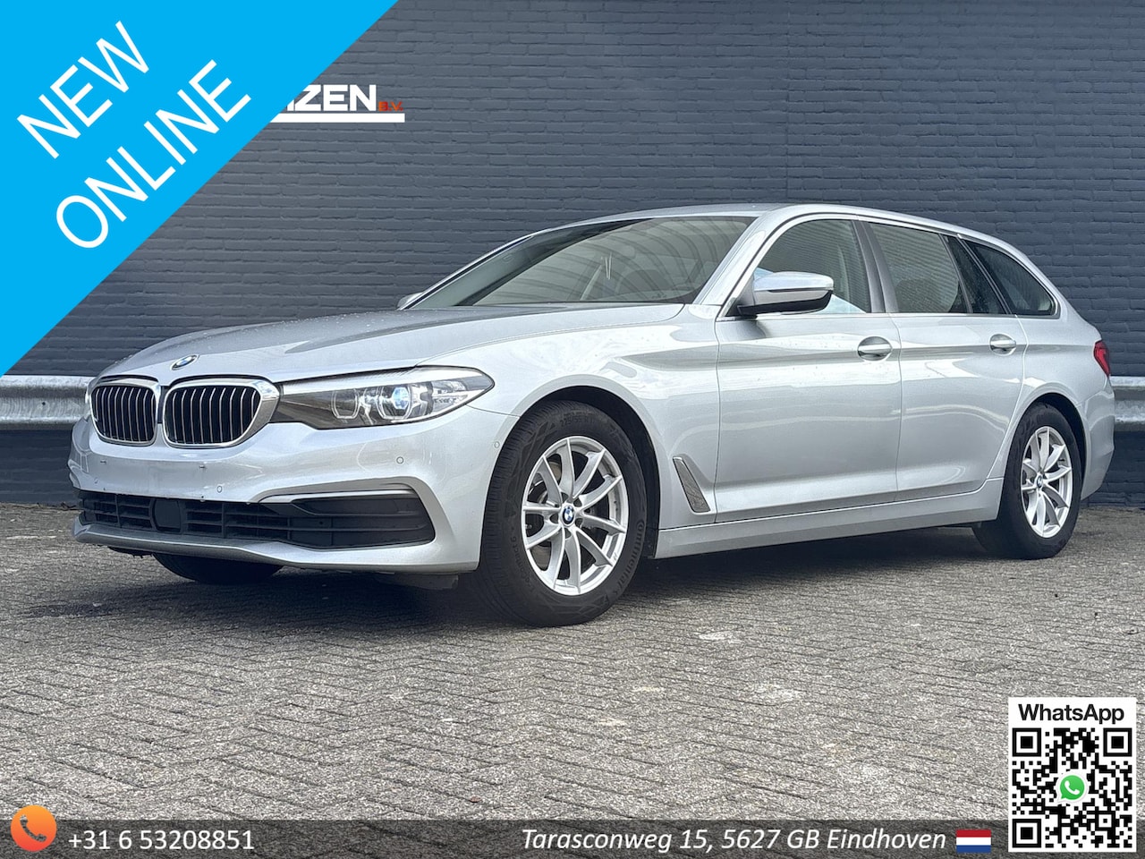 BMW 5-serie Touring - 518d Corporate Executive Automaat | Leder | Cruise | Climate | Navi | Camera | Trekhaak | - AutoWereld.nl