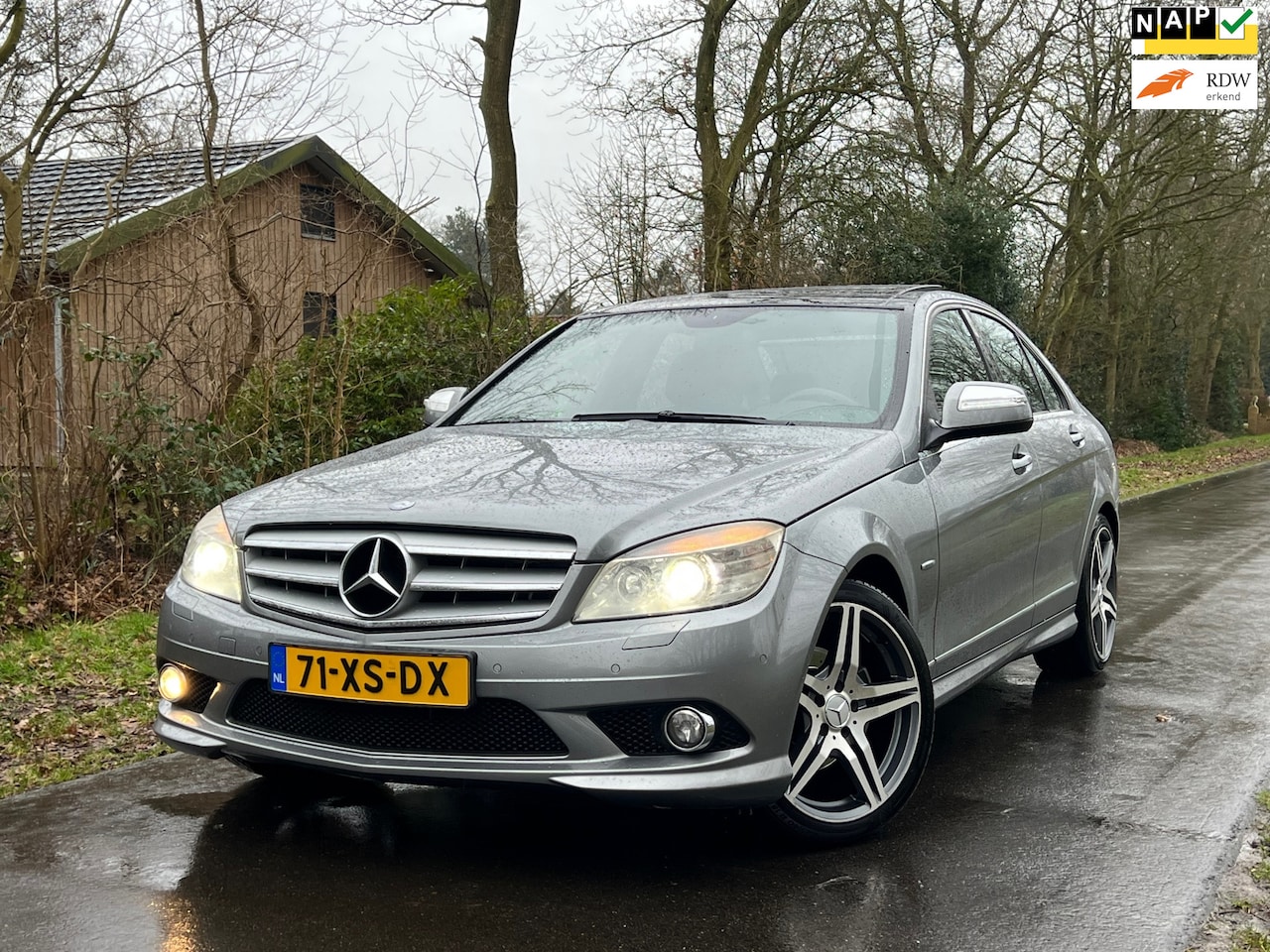 Mercedes-Benz C-klasse - 200 K Avantgarde | AMG- Pakket + Pano + Leder + Navi + Cruise + Automaat Nu € 5.975,-!!! - AutoWereld.nl