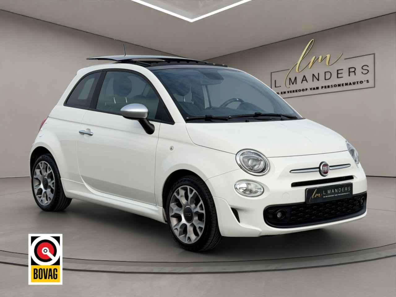 Fiat 500 - 1.2 Sport 2019 WIT | Schuifdak | Apple CarPlay - AutoWereld.nl