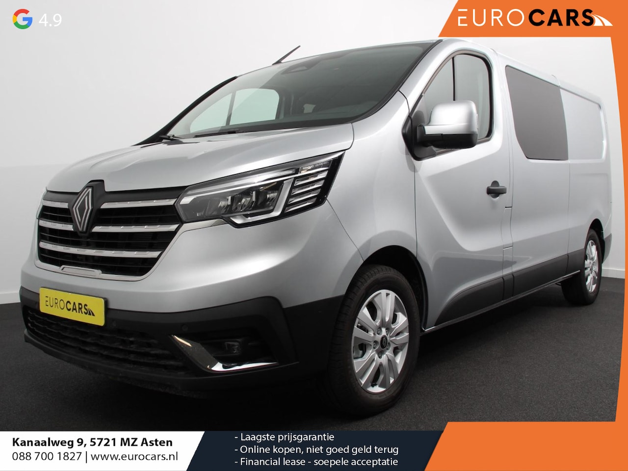 Renault Trafic - 2.0 Blue dCi 150 T30 L2H1 Advance Dubbele cabine Navigatie Airco Lichtmetalen velgen Betim - AutoWereld.nl