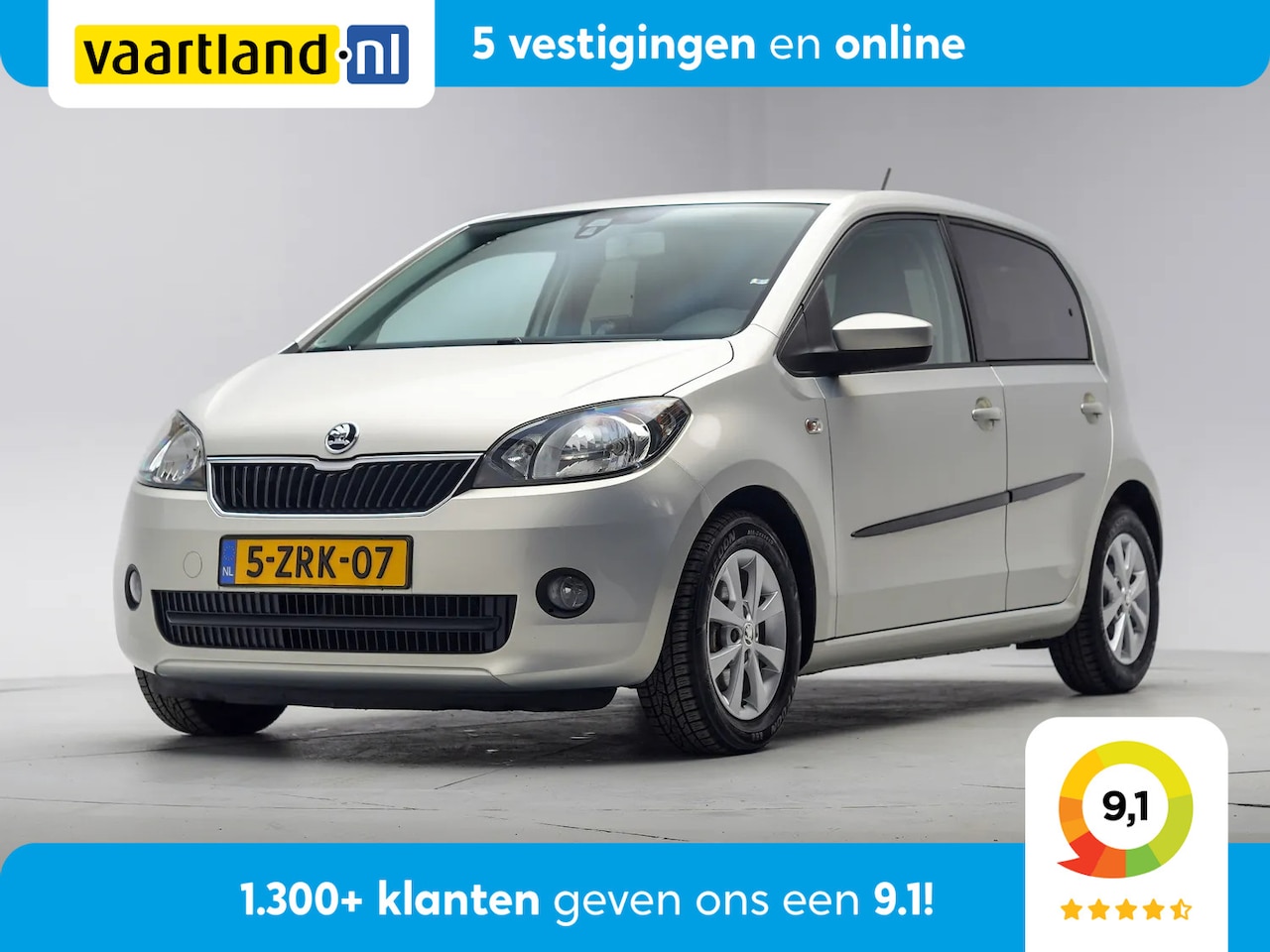 Skoda Citigo - 1.0 Greentech Edition 5Drs [ Navi Cruise Control Airco ] - AutoWereld.nl