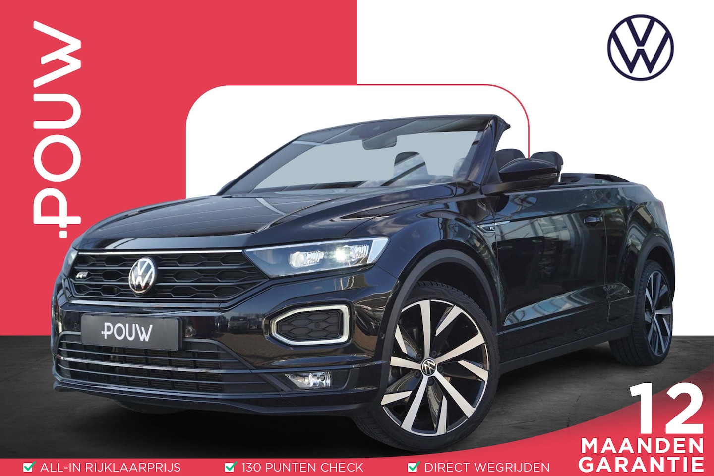 Volkswagen T-Roc Cabrio - 1.5 TSI 150k DSG R-Line | Trekhaak | Beats Audio | Leder | Keyless - AutoWereld.nl