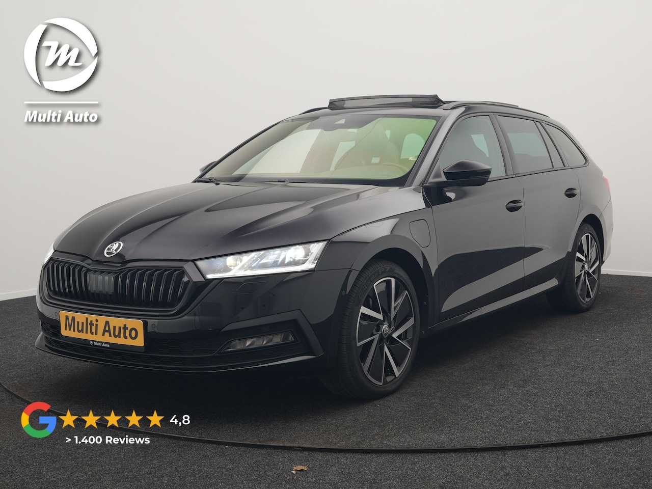 Skoda Octavia Combi - 1.4 TSI iV Sportline Business Plug In Hybrid 204pk Dealer O.H. PHEV | Panodak | Sportstoel - AutoWereld.nl