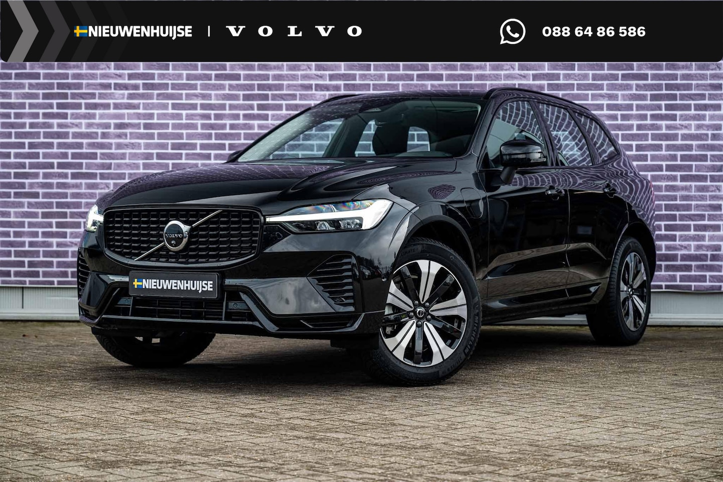 Volvo XC60 - 2.0 T6 Plug-in hybrid AWD Plus Dark | Adaptieve cruise control | Trekhaak | Stoel- en stuu - AutoWereld.nl