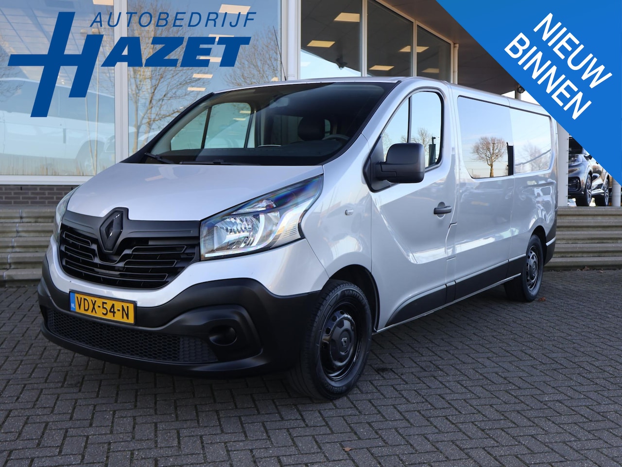 Renault Trafic - 1.6 dCi T29 L2H1 DUBBEL CABINE + TREKHAAK 2000 KG | NAVIGATIE | CRUISE CONTROL | AIRCO - AutoWereld.nl
