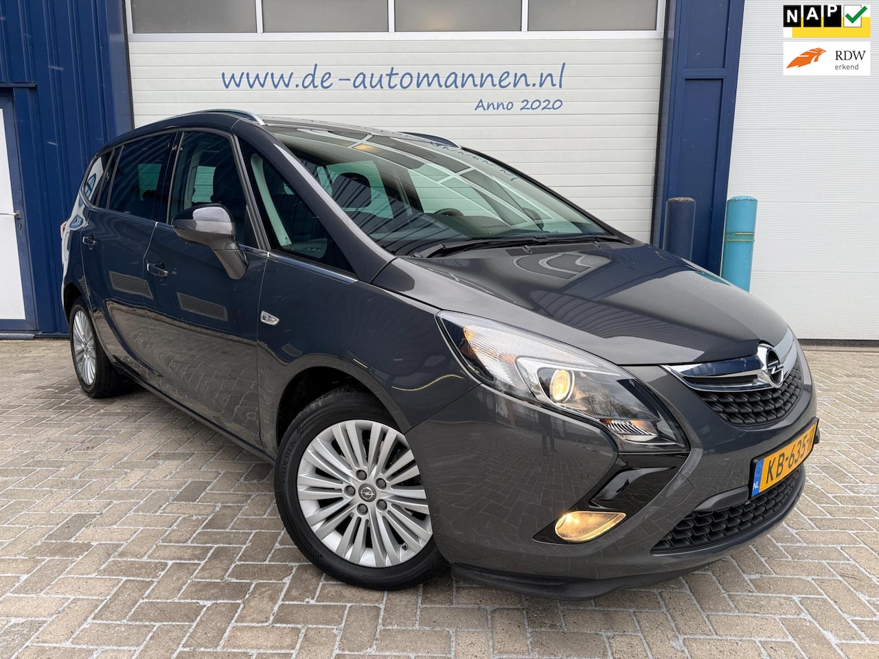 Opel Zafira Tourer - 1.4 Turbo 140 pk Automaat Edition 7pers / 1e EIG / LEER / NAVI / ECC / WINTERPACK / APK 01 - AutoWereld.nl