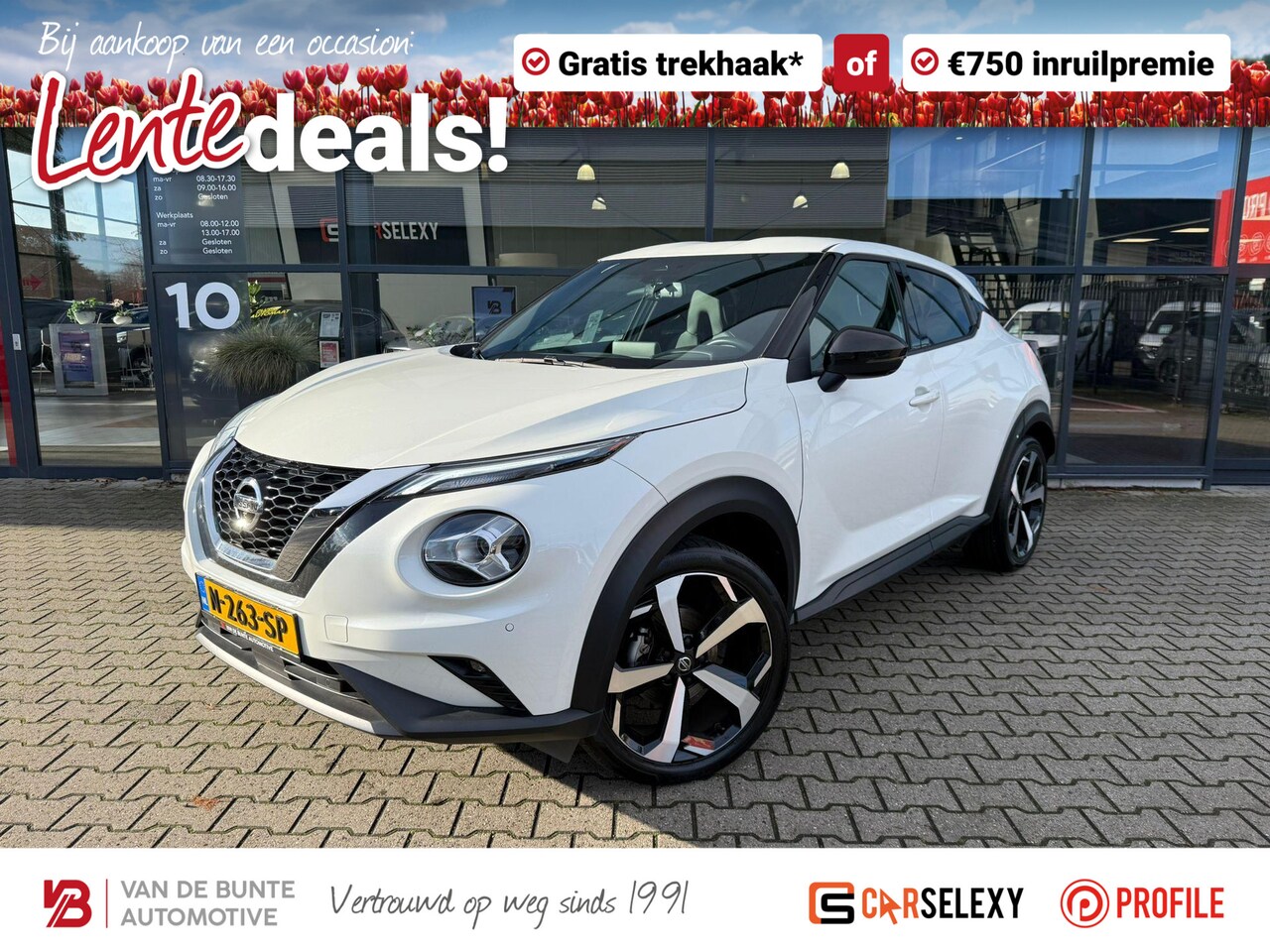 Nissan Juke - 1.0 DIG-T Tekna *Trekhaak & Adaptieve Cruise* - AutoWereld.nl