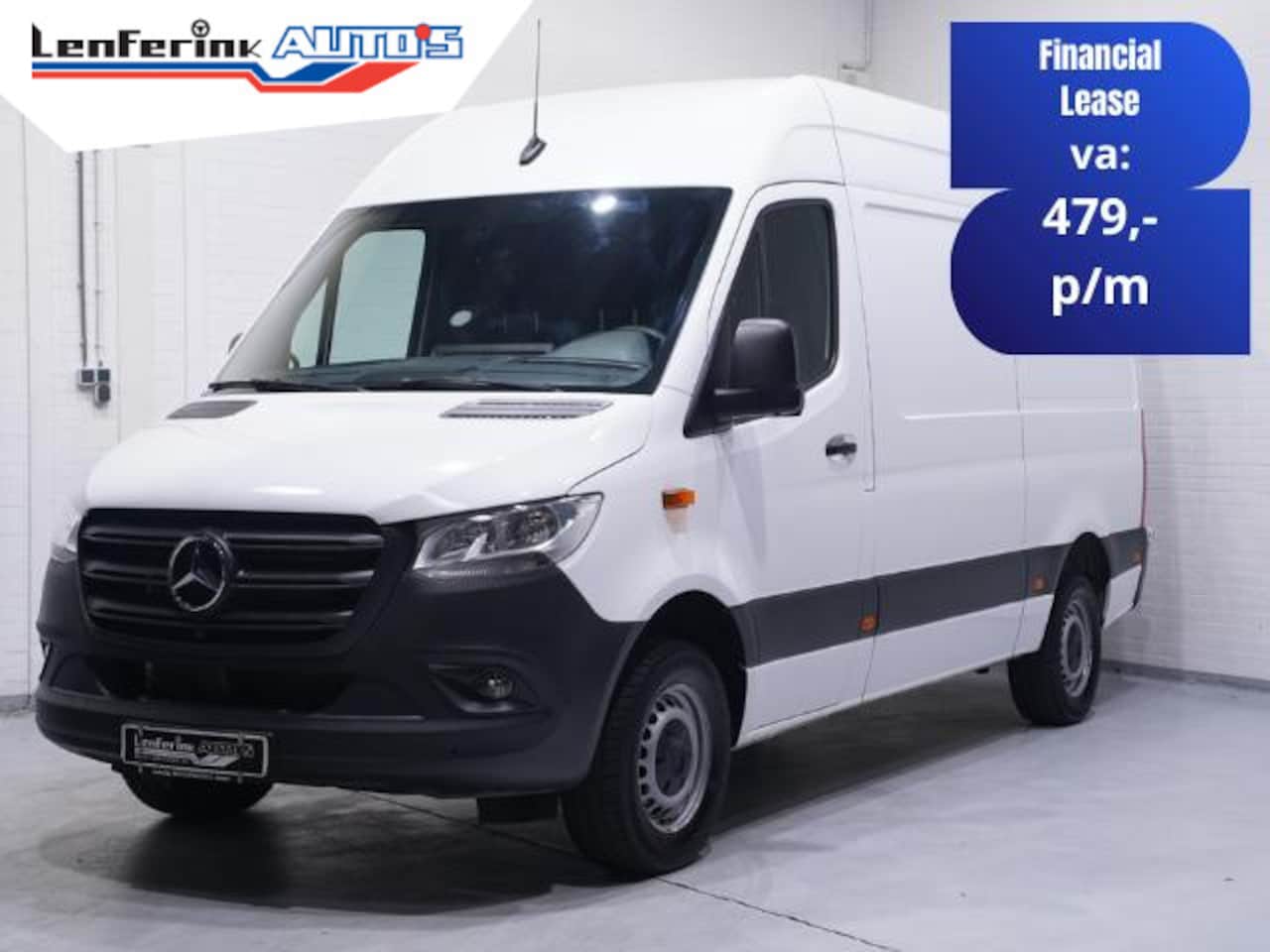 Mercedes-Benz Sprinter - 317 CDI 170 pk Aut. L2H2 Navi, 360 Camera Laadruimte Pakket, PDC V+A, Cruise Control, 3-Zi - AutoWereld.nl