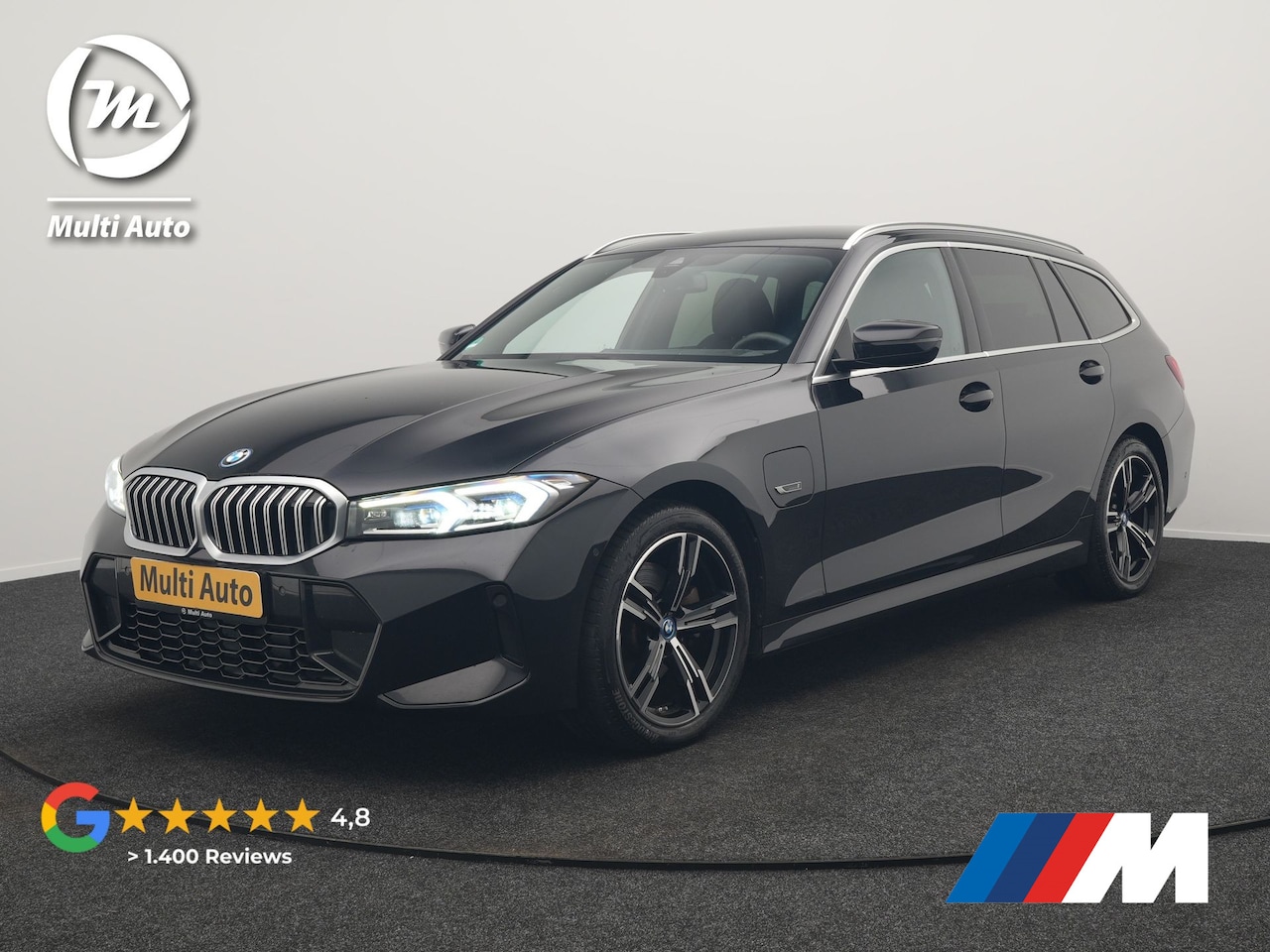BMW 3-serie Touring - 330e M Sport FACELIFT Plug In Hybrid 293pk Dealer O.H PHEV | Head Up | Alcantara Sportstoe - AutoWereld.nl