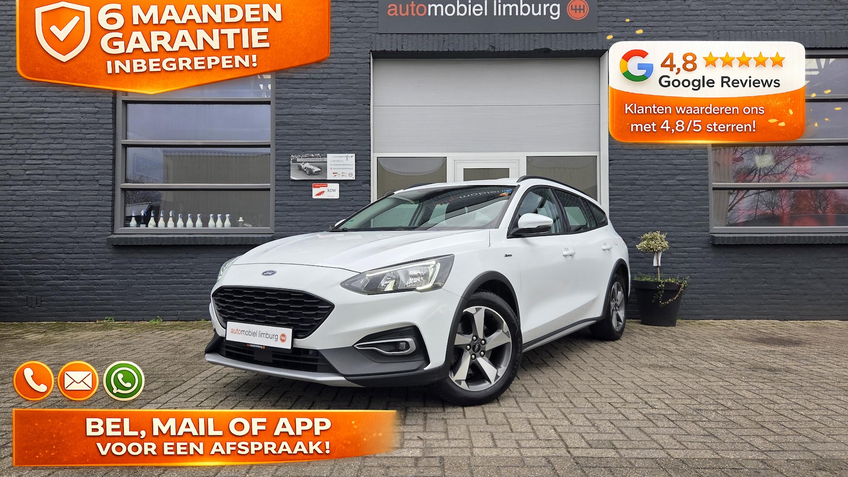 Ford Focus Wagon - 1.0 EcoBoost Active | Carplay/Adroid | WINTERPAKKET | 1e EIGENAAR | VOLLEDIGE ONDERHOUDSHI - AutoWereld.nl